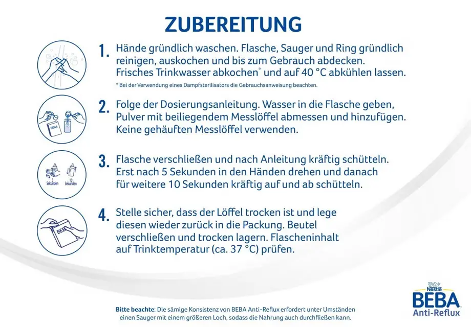 Zubereitungsanleitung
