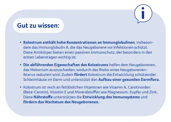 beba Infobox kolostrum gut zu wissen beba Infobox kolostrum gut zu wissen